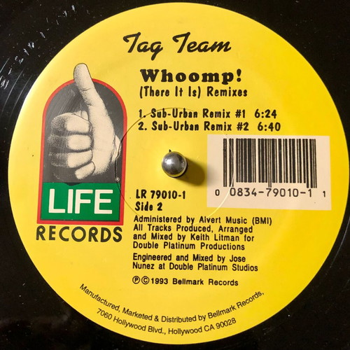 Whoomp! (There It Is) Remixes vinyl used, 12" hip-hop single