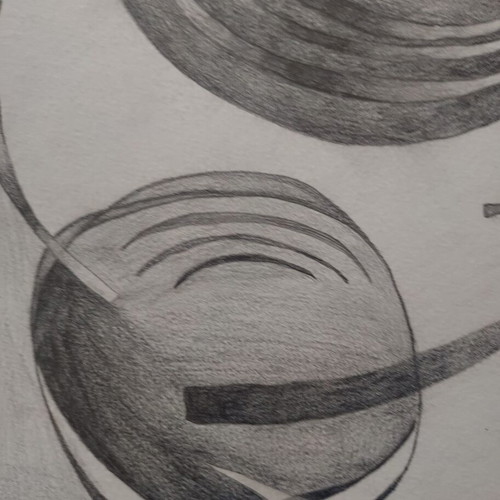 Modern handmade pencil drawing A3 size new