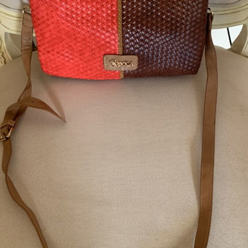 Doca shoulder bag brown and red like new
