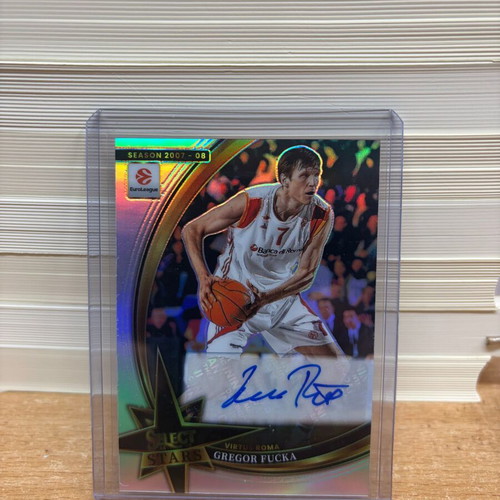 Gregor Fucka 2025-26 Panini Select EuroLeague Silver /75 Auto Select Stars card new