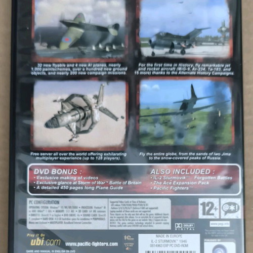 IL-2 Sturmovik 1946 PC DVD-ROM like new, Ubisoft