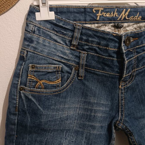 Fresh denim bermuda shorts like new, blue, size S / 36 / 8