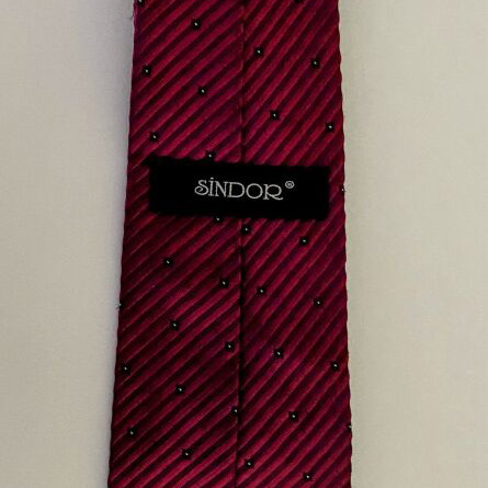 Sindor tie burgundy with micro pattern like new