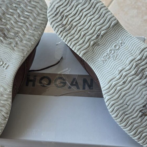 Hogan men's brown leather brogues size 8.5 (42.5)