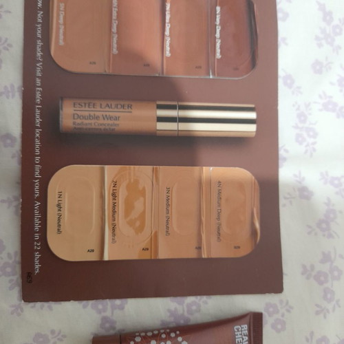 Conselear Estee Lauder samples and foaming cleanser new