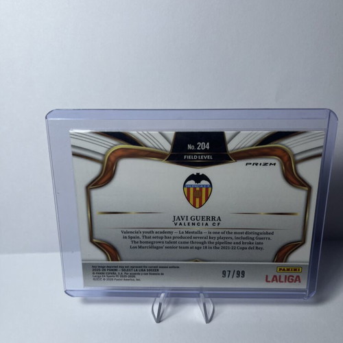 2025-26 Panini Select La Liga #204 Javi Guerra Pink Mojo Valencia card