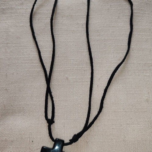 Necklace with black cross used