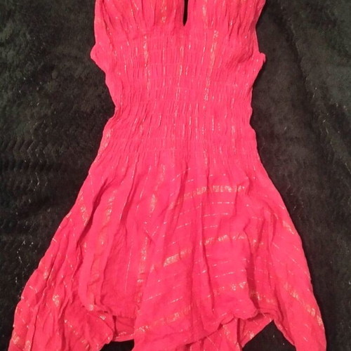 Fucshia Fairy dress new, pink with golden -  4,50 - Vendora.cy