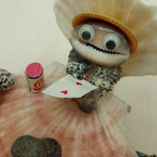 Handmade decorative turtles used, missing head on fourth