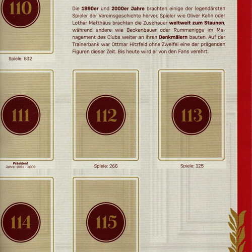 Bayern Munchen Official Sticker Album new, 125 years