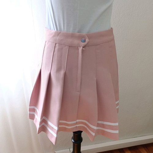 Mini tennis style skirt H&M Divided like new, pink/white, size Medium