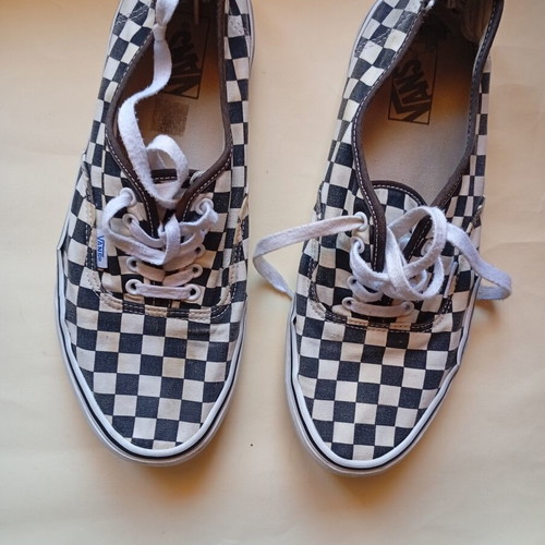 Vans Authentic casual shoes used, black and white, size 41