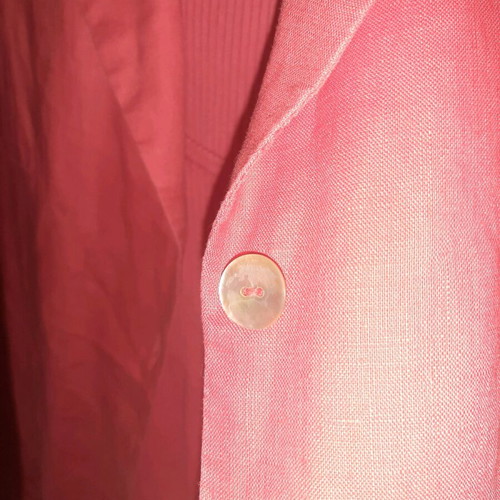Acme linen shirt and sleeveless blouse set like new, rose color, size Large - XL