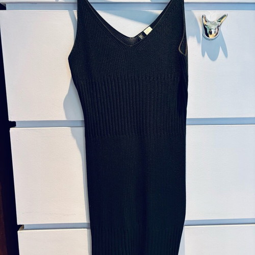 Midi knitted dress H&M like new, black, size M