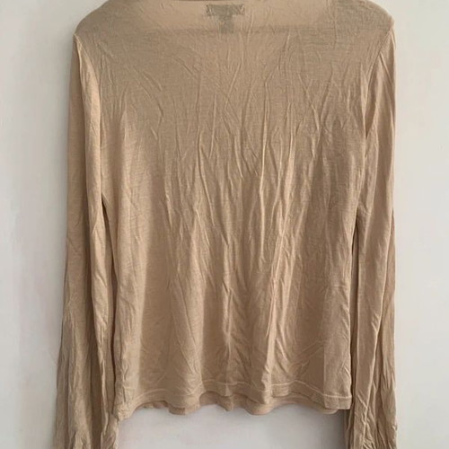 Zara blouse beige size L used with small hole and wear