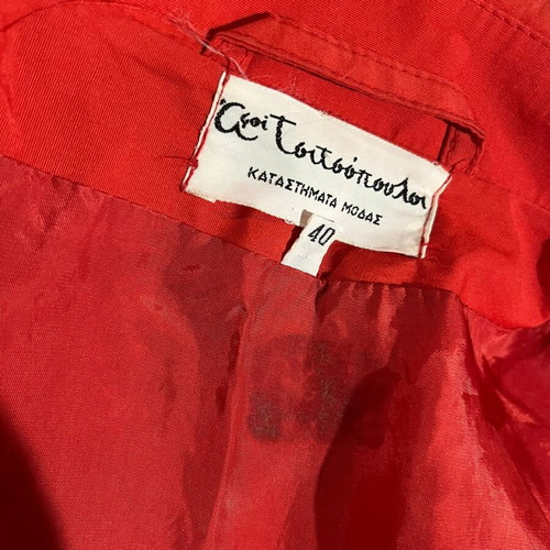 Cotton coat size M like new, red