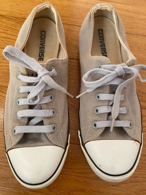 All Star Converse athletic shoes used, gray, size 39