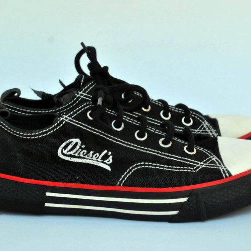 Diesel Canvas Sneakers vintage deadstock, size 38, made in Korea