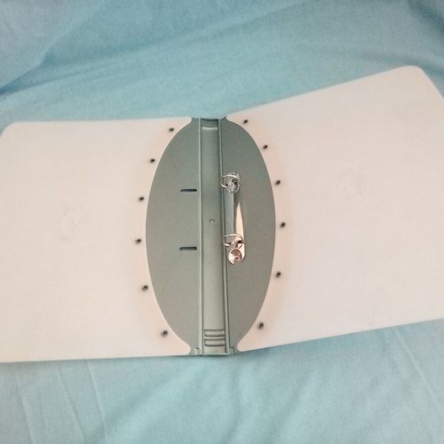 Plastic semi-transparent folder almost like new