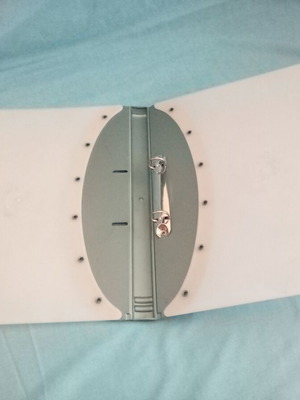 Plastic semi-transparent folder almost like new