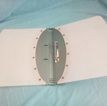 Plastic semi-transparent folder almost like new