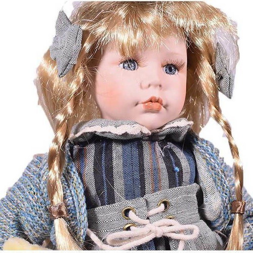 Porcelain decorative doll 30.5 cm vintage new