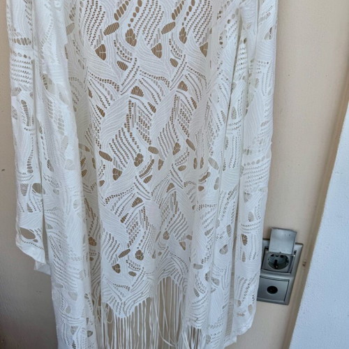 White lace beach kaftan Pink Woman like new, size M