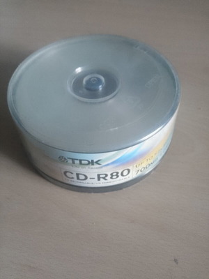 TDK CD-R80 blank discs, 700MB, pack of 25