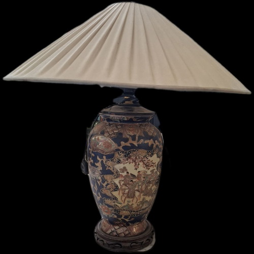 Vintage floor lamp used with retro character