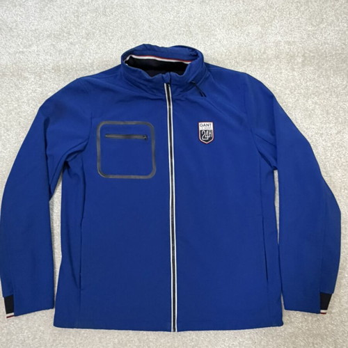 GANT x 24h LE MANS soft shell sport race Flex jacket, size L, blue