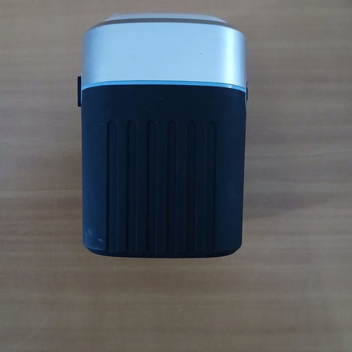 Speaker with rechargeable flashlight used with microSD slot