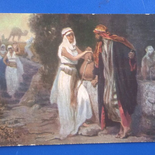 Biblical postcard used, very good condition