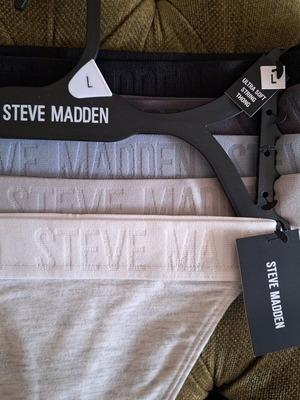 STEVE MADDEN εσώρουχα string thong καινούργια, πακέτο 5 τεμαχίων Νο L