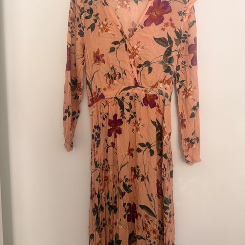 Maxi floral dress Oysho σαν καινούργιο, πολύχρωμο, one size