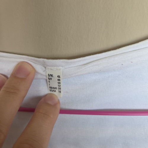 Women's striped blouse like new, size XL, white and blue