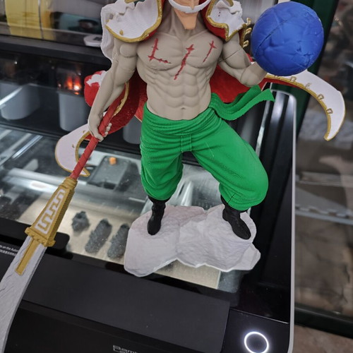Pirate Whitebeard figure 3D printed in PLA 30 cm made to order