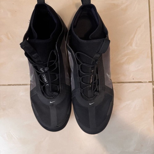 Nike Vapormax athletic shoes used, size 47.5, black