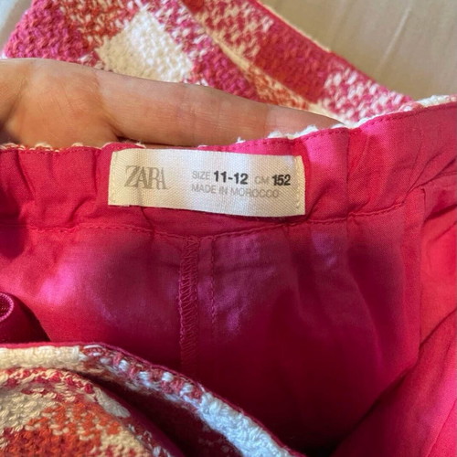 Zara mini checkered skirt for girls 11-12 years, like new