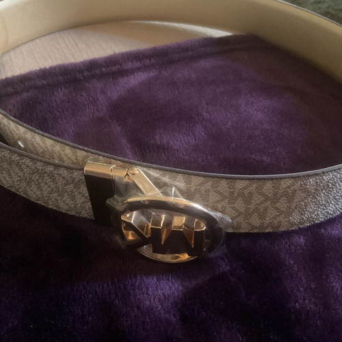 Michael Kors ζώνη Twist Reversible Belt καινούργια, μπεζ, μέγεθος Small