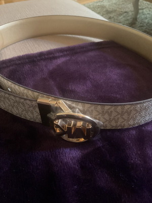 Michael Kors ζώνη Twist Reversible Belt καινούργια, μπεζ, μέγεθος Small