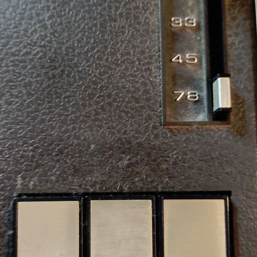 Siera turntable from the 70s used with two speakers