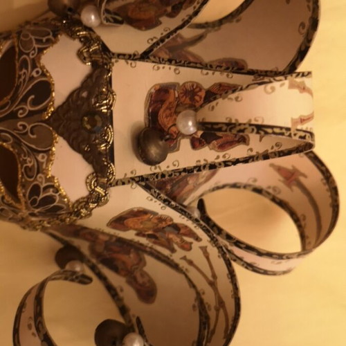 Handmade porcelain mask from Venice, 30x30 cm