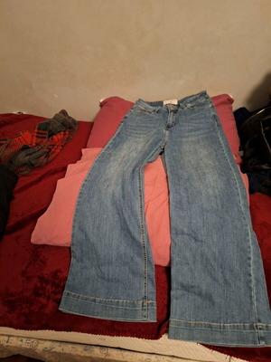 Straight jeans τζιν American Stars μεταχειρισμένα, ελαστικά και άνετα XS-S μπλε