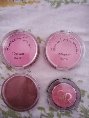 Blush pack of 4 like new, Beauty Line and GR