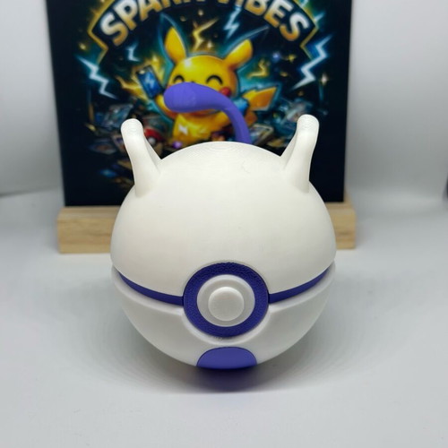 Decorative Mewtwo Pokeball new, 3D printed plastic