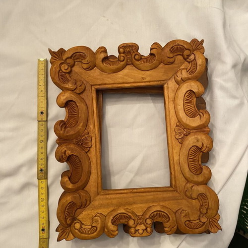 Antique wooden picture frames, 3 pieces
