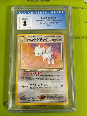Light Togetic Darkness and to Light Pokemon Card graded CGC 8 used