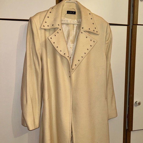 Lola long coat wool and cashmere XL like new, beige