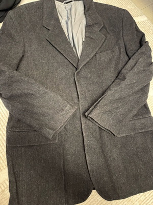 Men's jacket like new, black and gray