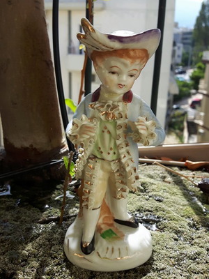 Porcelain figurine used from Japan 1950s-60s